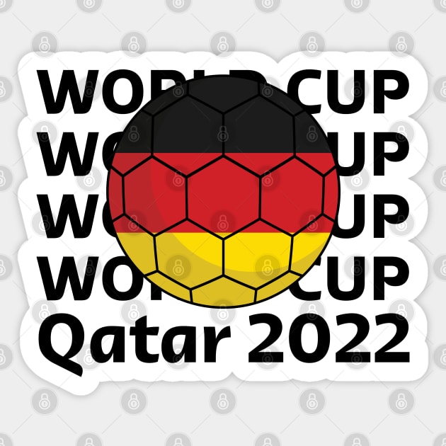 World Cup Qatar 2022  - Team Germany Sticker by Inspirit Designs